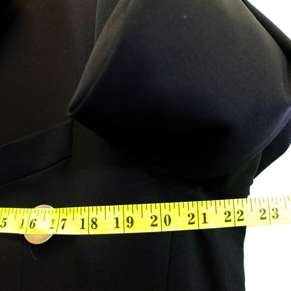 $543 HUGO BOSS USA Men's Wool Black Blazer 42 SMALL Coat Notched Single Breasted - Picture 7 of 11